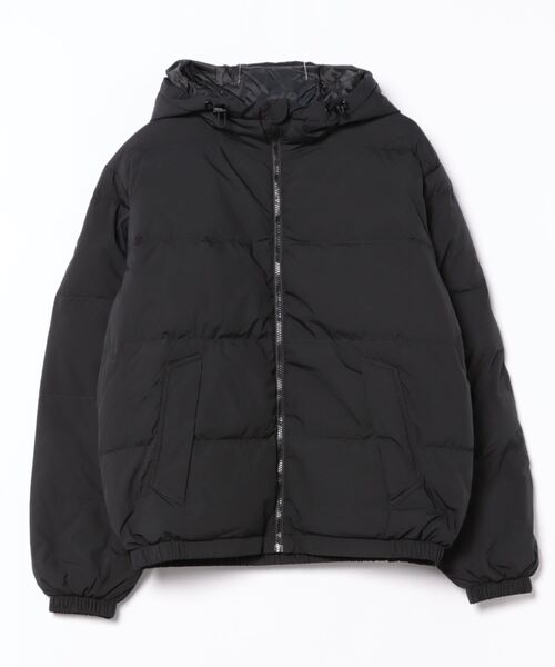 BENETTON (UNITED COLORS OF BENETTON)(ベネトンユナイテッドカラーズオブベネトン)の「【GREEN B】ナイロンフード付き無地ダウンジャケット・コート(ダウンジャケット/コート・メンズ・ブラック/ネイビー・MEDIUM/SMALL)」の13枚目の写真