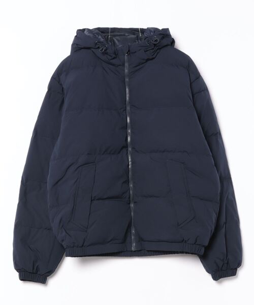BENETTON (UNITED COLORS OF BENETTON)(ベネトンユナイテッドカラーズオブベネトン)の「【GREEN B】ナイロンフード付き無地ダウンジャケット・コート(ダウンジャケット/コート・メンズ・ブラック/ネイビー・MEDIUM/SMALL)」の16枚目の写真