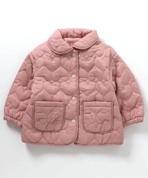 apres les cours | 【セットアップ可】ハート柄キルトジャケット(ブルゾン)