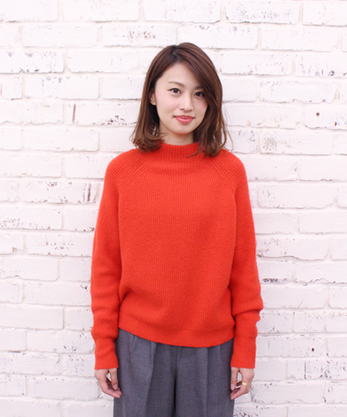 CIAOPANIC（チャオパニック）の「【Ciaopanic】アンゴラPUボトルネックP/O（ニット/セーター・レディース・ホワイト/グレー/ブルー/ネイビー/レッド・FREE）」の5枚目の写真