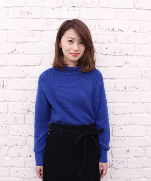 CIAOPANIC（チャオパニック）の「【Ciaopanic】アンゴラPUボトルネックP/O（ニット/セーター・レディース・ホワイト/グレー/ブルー/ネイビー/レッド・FREE）」の4枚目の写真