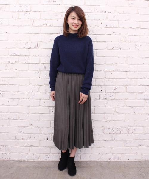 CIAOPANIC（チャオパニック）の「【Ciaopanic】アンゴラPUボトルネックP/O（ニット/セーター・レディース・ホワイト/グレー/ブルー/ネイビー/レッド・FREE）」の13枚目の写真