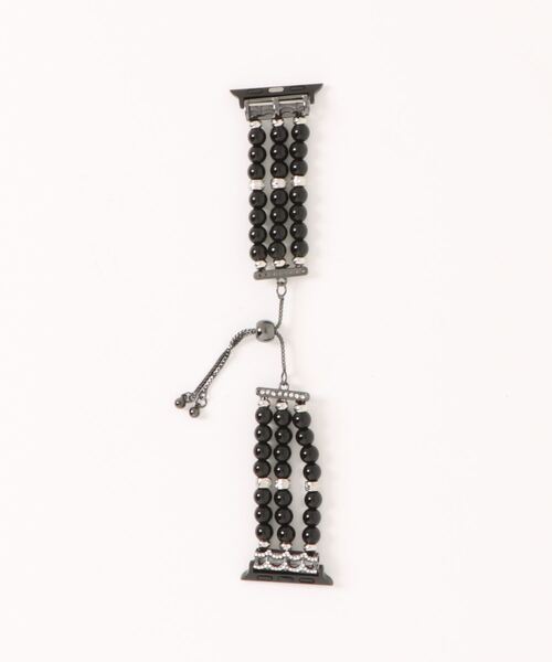emonique(エモニーク)の「スマートウォッチバンド Apple Watch バンド パール【38/40/41/42/44/45/49mm対応】(デジタル腕時計・レディース・ブラック/シルバー/ピンク・38/42)」の10枚目の写真