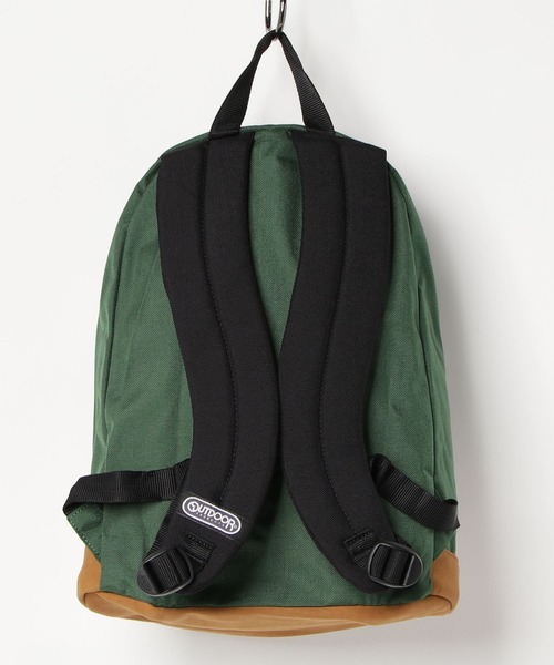 OUTDOOR PRODUCTS（アウトドアプロダクツ）の「【OUTDOOR PRODUCTS】DAYPACK Bottom Leather（バックパック/リュック・メンズ・ブラック/グレー系その他/ネイビー・FREE）」の4枚目の写真