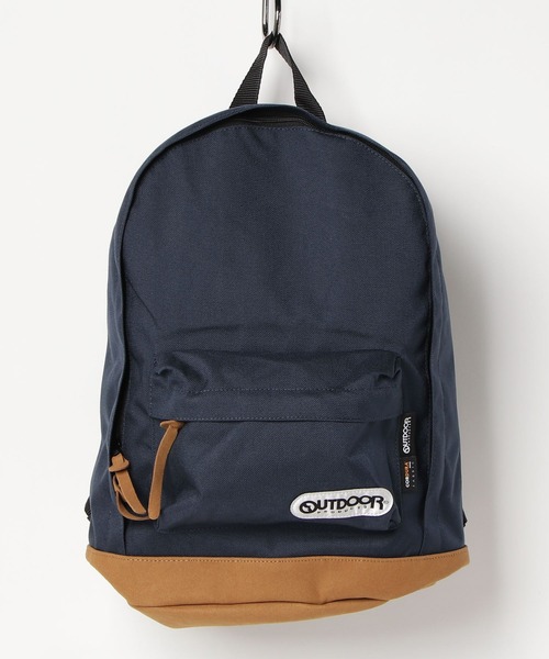 OUTDOOR PRODUCTS（アウトドアプロダクツ）の「【OUTDOOR PRODUCTS】DAYPACK Bottom Leather（バックパック/リュック・メンズ・ブラック/グレー系その他/ネイビー・FREE）」の8枚目の写真