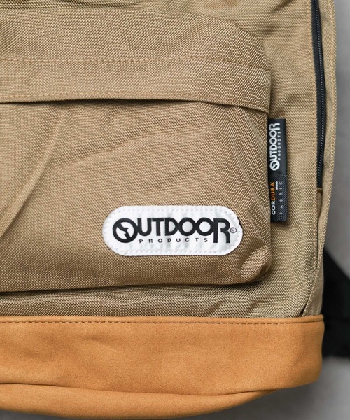OUTDOOR PRODUCTS（アウトドアプロダクツ）の「【OUTDOOR PRODUCTS】DAYPACK Bottom Leather（バックパック/リュック・メンズ・ブラック/グレー系その他/ネイビー・FREE）」の9枚目の写真