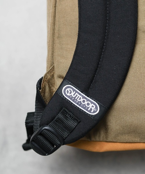 OUTDOOR PRODUCTS（アウトドアプロダクツ）の「【OUTDOOR PRODUCTS】DAYPACK Bottom Leather（バックパック/リュック・メンズ・ブラック/グレー系その他/ネイビー・FREE）」の10枚目の写真