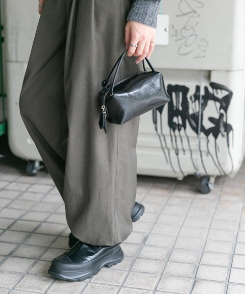 KBF（ケイビーエフ）の「マイクロミニBAG（ハンドバッグ・レディース・ブラック/ボルドー/キャメル・ONE）」の7枚目の写真