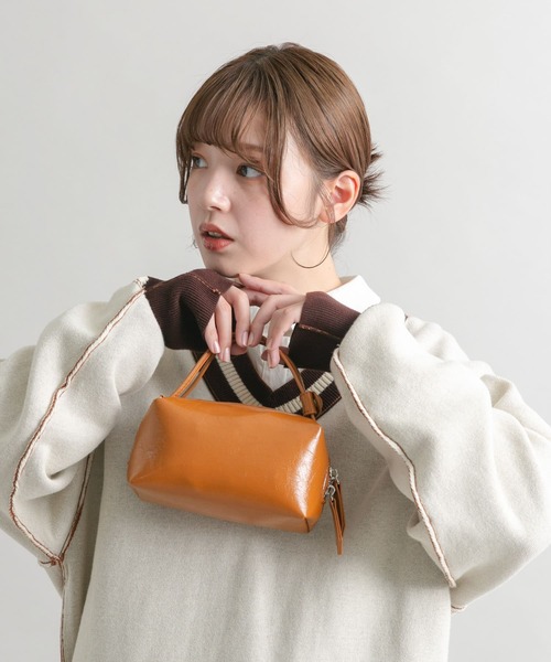 KBF（ケイビーエフ）の「マイクロミニBAG（ハンドバッグ・レディース・ブラック/ボルドー/キャメル・ONE）」の20枚目の写真