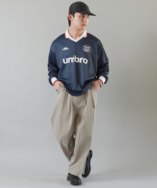 美品！UMBRO　アンブロ Sサイズ　長袖 ゲームシャツ ロンT トップス umbro 長袖Tシャツ メンズ ブランド アンブロ スポーツ Tシャツ