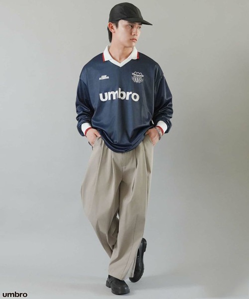 セール】【UMBRO/アンブロ】サッカーゲームシャツ/襟付きロンT
