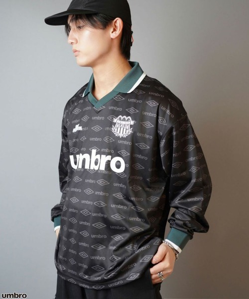 【ほぼ新品】人気色 シュプリーム アンブロ ゲームシャツ サッカー 黒 XL SUPREME × UMBRO 22SS アンブロ サッカー ゲームシャツ XL