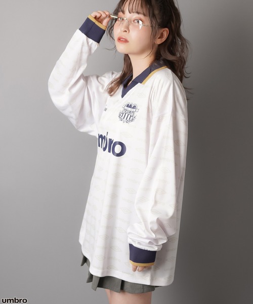 セール】【UMBRO/アンブロ】サッカーゲームシャツ/襟付きロンT