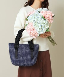 ITS'DEMO | フリル手ツイードミニトート(ハンドバッグ)