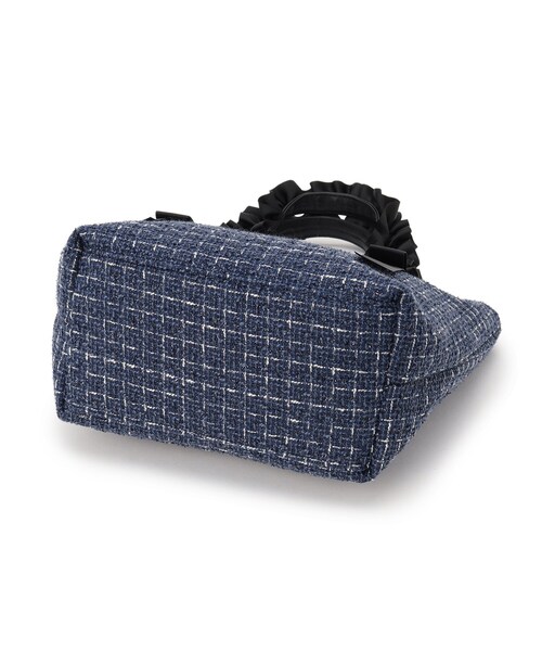 ITS'DEMO（イッツデモ）の「◆フリル手ツイードミニトート（ハンドバッグ・レディース・ホワイト系6/ブラック系3/ネイビー系3・00）」の16枚目の写真