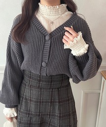 くるみボタンカラーカーディガン【ZOZOTOWN限定アイテム】