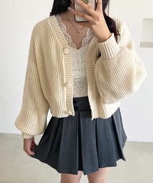 くるみボタンカラーカーディガン【ZOZOTOWN限定アイテム】