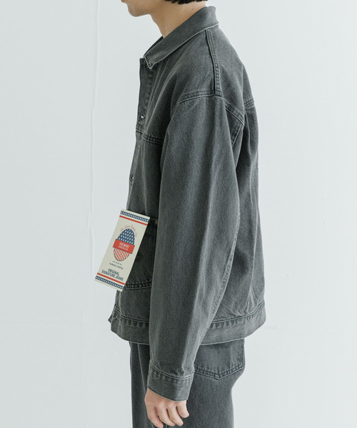 FREEMANS SPORTING CLUB（フリーマンズ スポーティング クラブ）の「FREEMANS SPORTING CLUB　LONGRIDGE JEAN JACKET（デニムジャケット・メンズ・ブラック・SMALL/MEDIUM/LARGE）」の9枚目の写真