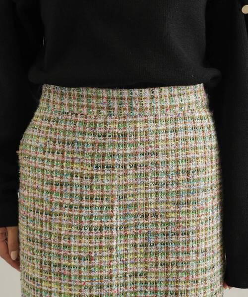 OPAQUE.CLIP（オペークドットクリップ）の「◆《Oggi掲載》ファンシーツイードナロースカート【洗濯機洗い可】（スカート・レディース・ネイビー系3/グリーン系その他5・38/40/42）」の15枚目の写真