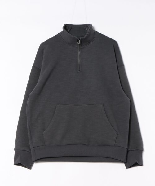 Jackman（ジャックマン）の「GG Sweat Half Zip（スウェット・メンズ・スミクロ/チョコ/ホワイト×ブラック/ヘザーグレー・LARGE/MEDIUM）」の3枚目の写真