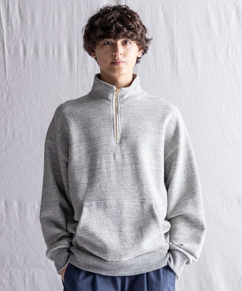 Jackman(ジャックマン)の「GG Sweat Half Zip(スウェット・メンズ・スミクロ/チョコ/ホワイト×ブラック/ヘザーグレー・LARGE/MEDIUM)」の3枚目の写真