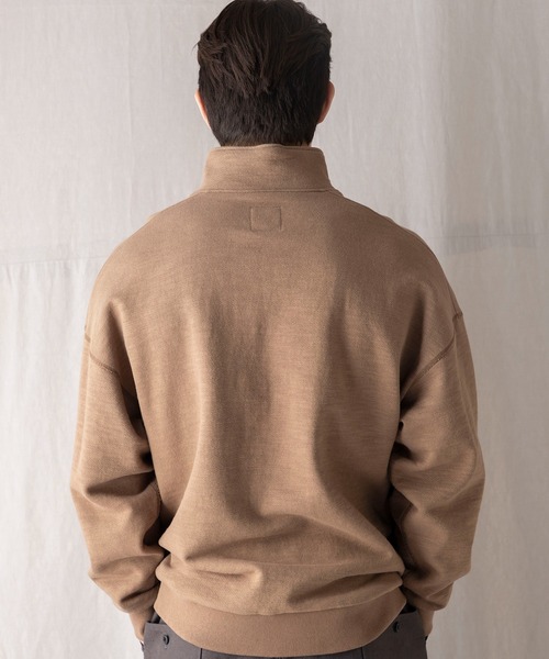Jackman（ジャックマン）の「GG Sweat Half Zip（スウェット・メンズ・スミクロ/チョコ/ホワイト×ブラック/ヘザーグレー・LARGE/MEDIUM）」の13枚目の写真