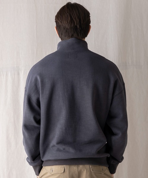Jackman（ジャックマン）の「GG Sweat Half Zip（スウェット・メンズ・スミクロ/チョコ/ホワイト×ブラック/ヘザーグレー・LARGE/MEDIUM）」の10枚目の写真