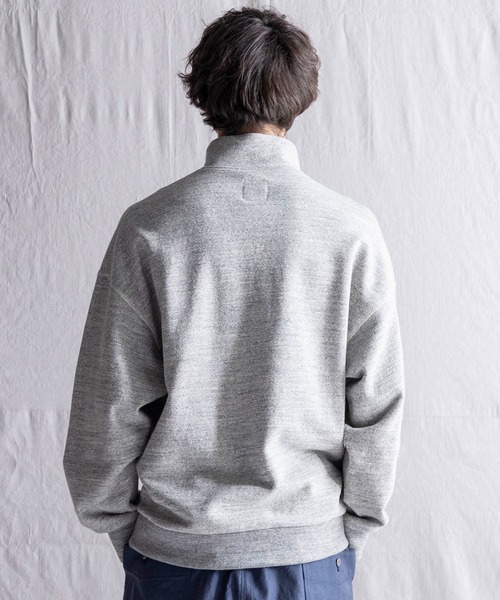 Jackman（ジャックマン）の「GG Sweat Half Zip（スウェット・メンズ・スミクロ/チョコ/ホワイト×ブラック/ヘザーグレー・LARGE/MEDIUM）」の16枚目の写真