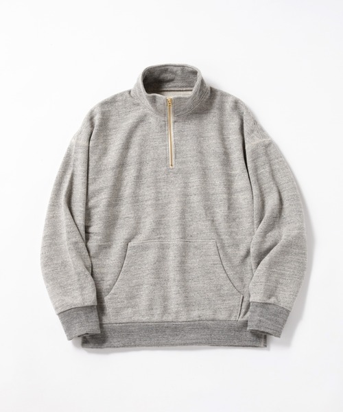 Jackman（ジャックマン）の「GG Sweat Half Zip（スウェット・メンズ・スミクロ/チョコ/ホワイト×ブラック/ヘザーグレー・LARGE/MEDIUM）」の14枚目の写真