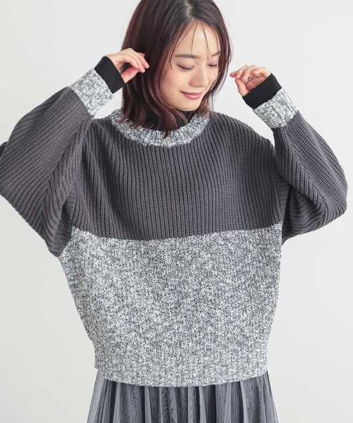 セール】『フェイクレイヤードニット』（ニット/セーター）｜n'OrLABEL