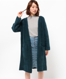 Abahouse Devinette | ヘアリースーパーロングカーデ(カーディガン/ボレロ)