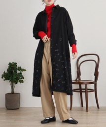 EMAGO 小花刺繍ワンピース