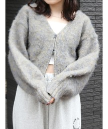 Ungrid | ダブルジップＶネックニットカーデ(カーディガン/ボレロ)
