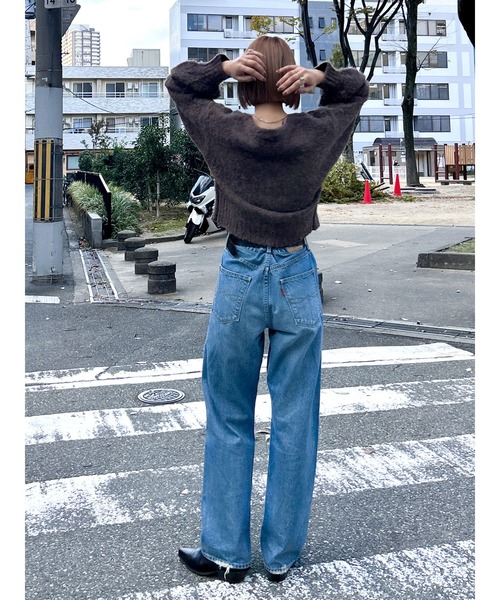 Ungrid（アングリッド）の「ダブルジップＶネックニットカーデ（カーディガン/ボレロ・レディース・グレー/オレンジ/ブラウン・FREE）」の11枚目の写真