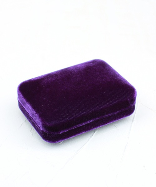 JUPITER（ジュピター）の「【Dearium】ベルベットジュエリーケース（ラッピングキット・レディース・パープル/レッド・FREE）」の2枚目の写真