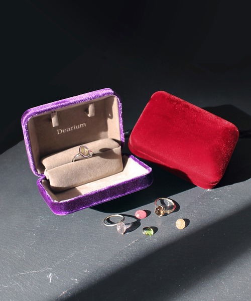JUPITER（ジュピター）の「【Dearium】ベルベットジュエリーケース（ラッピングキット・レディース・パープル/レッド・FREE）」の3枚目の写真