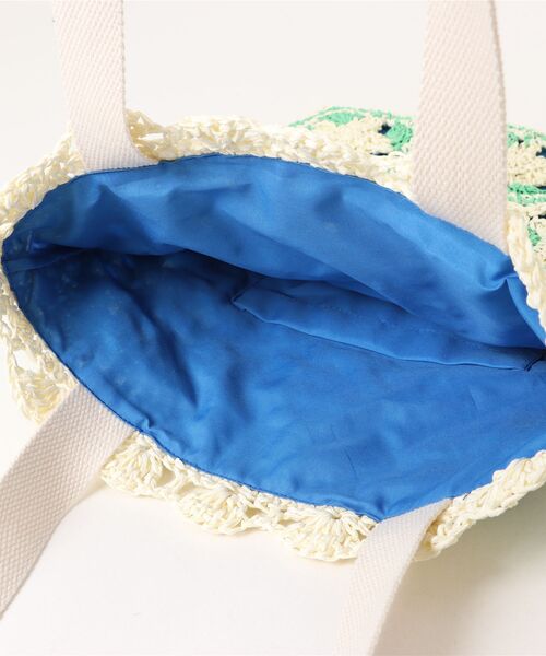 チチカカ（チチカカ）の「Rico ペーパークロシェトートバッグ（トートバッグ・レディース・ネイビー/アイボリー・FREE）」の5枚目の写真