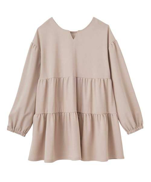 GeeRA（ジーラ）の「春 にぴったり。前後2WAYボリュームティアードチュニック（シャツ/ブラウス・レディース・サンドグレー/ブラック/オフホワイト・LARGE/X-LARGE/MEDIUM）」の18枚目の写真