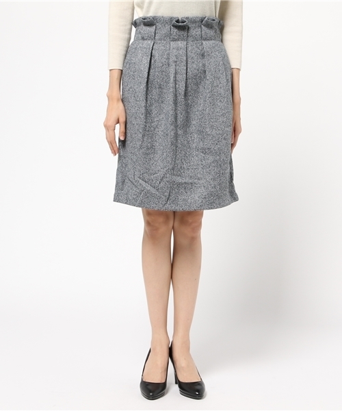 mystic（ミスティック）の「【mystic】ウエストタックタイトスカート（スカート・レディース・チャコールグレー/グレー/ネイビー/キャメル・2/1）」の5枚目の写真