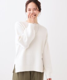 DRESKIP | 【洗える】ポコポコの表面感が魅力 ラーベン柄ニット(ニット/セーター)