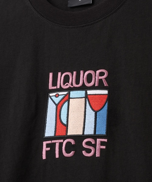 FTC（エフティーシー）の「LIQUOR TEE Embroidery graphic（Tシャツ/カットソー・メンズ・ピンク系その他/ブラック/ホワイト・LARGE/X-LARGE/MEDIUM/SMALL）」の5枚目の写真