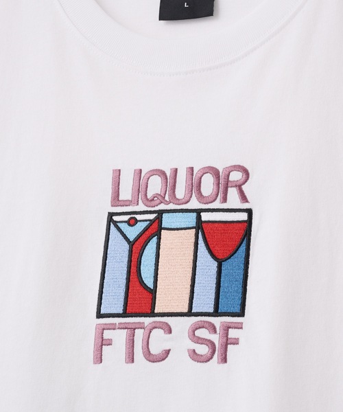 FTC（エフティーシー）の「LIQUOR TEE Embroidery graphic（Tシャツ/カットソー・メンズ・ピンク系その他/ブラック/ホワイト・LARGE/X-LARGE/MEDIUM/SMALL）」の4枚目の写真