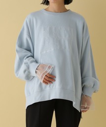 LEPSIM | 【産前・産後対応】マタニティ／白抜きロゴ刺繍プルオーバー　291018(スウェット)