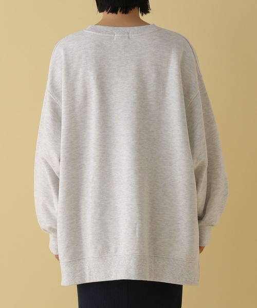 LEPSIM（レプシィム）の「【産前・産後対応】マタニティ／白抜きロゴ刺繍プルオーバー　291018（スウェット・レディース・ブルー/グレー・FREE）」の16枚目の写真