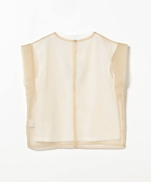 RBS（アールビーエス）の「RBS / シアー レイヤードロゴT（Tシャツ/カットソー・レディース・ベージュ/ブラック・ONE SIZE）」の5枚目の写真