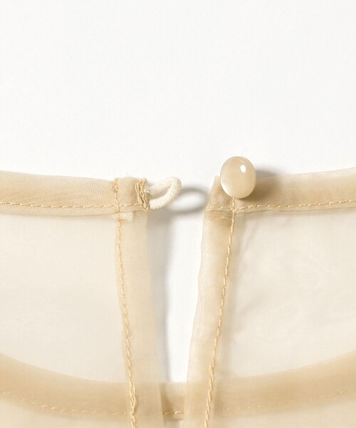 RBS（アールビーエス）の「RBS / シアー レイヤードロゴT（Tシャツ/カットソー・レディース・ベージュ/ブラック・ONE SIZE）」の6枚目の写真