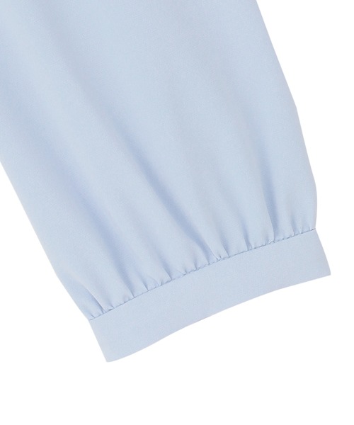 TOKYO SHIRTS（トウキョウシャツ）の「シルキーサテン ボウタイパールブラウス 長袖 レディース（シャツ/ブラウス・レディース・ブルー/ホワイト/ネイビー・M/L/LL）」の5枚目の写真