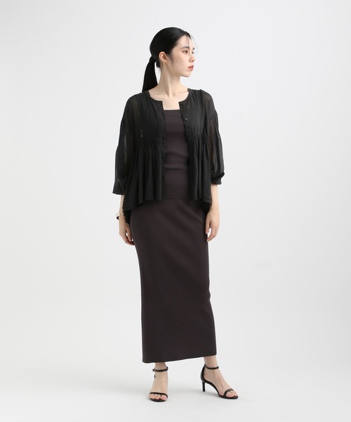 STERNBERG(スタンバーグ)の「ヴィスコースギャザーブラウス(シャツ/ブラウス・レディース・ホワイト/ブラック・MEDIUM/LARGE)」の14枚目の写真