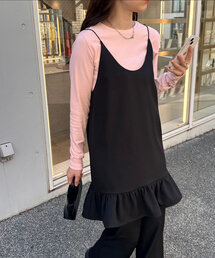 裾フリルキャミチュニック