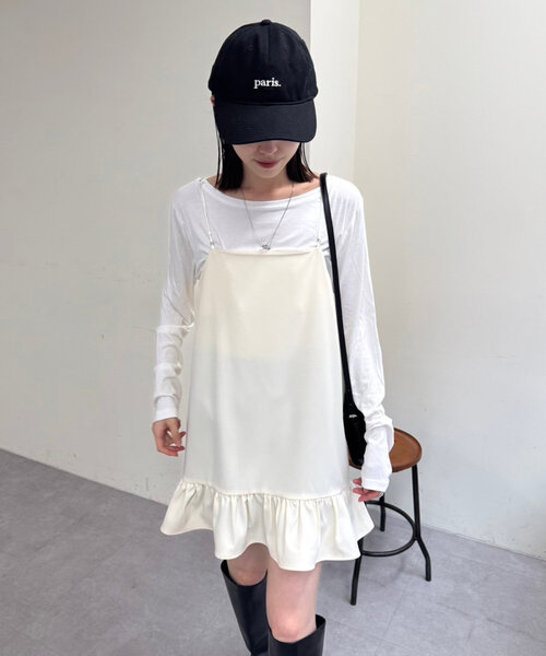 mystic（ミスティック）の「裾フリルキャミチュニック（シャツ